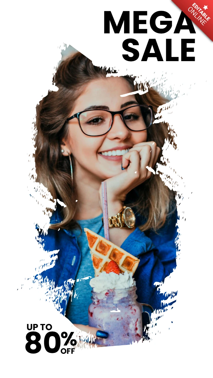 Moderne, gestructureerde verkoopaanbieding Instagram-verhaalpostontwerpsjabloon
