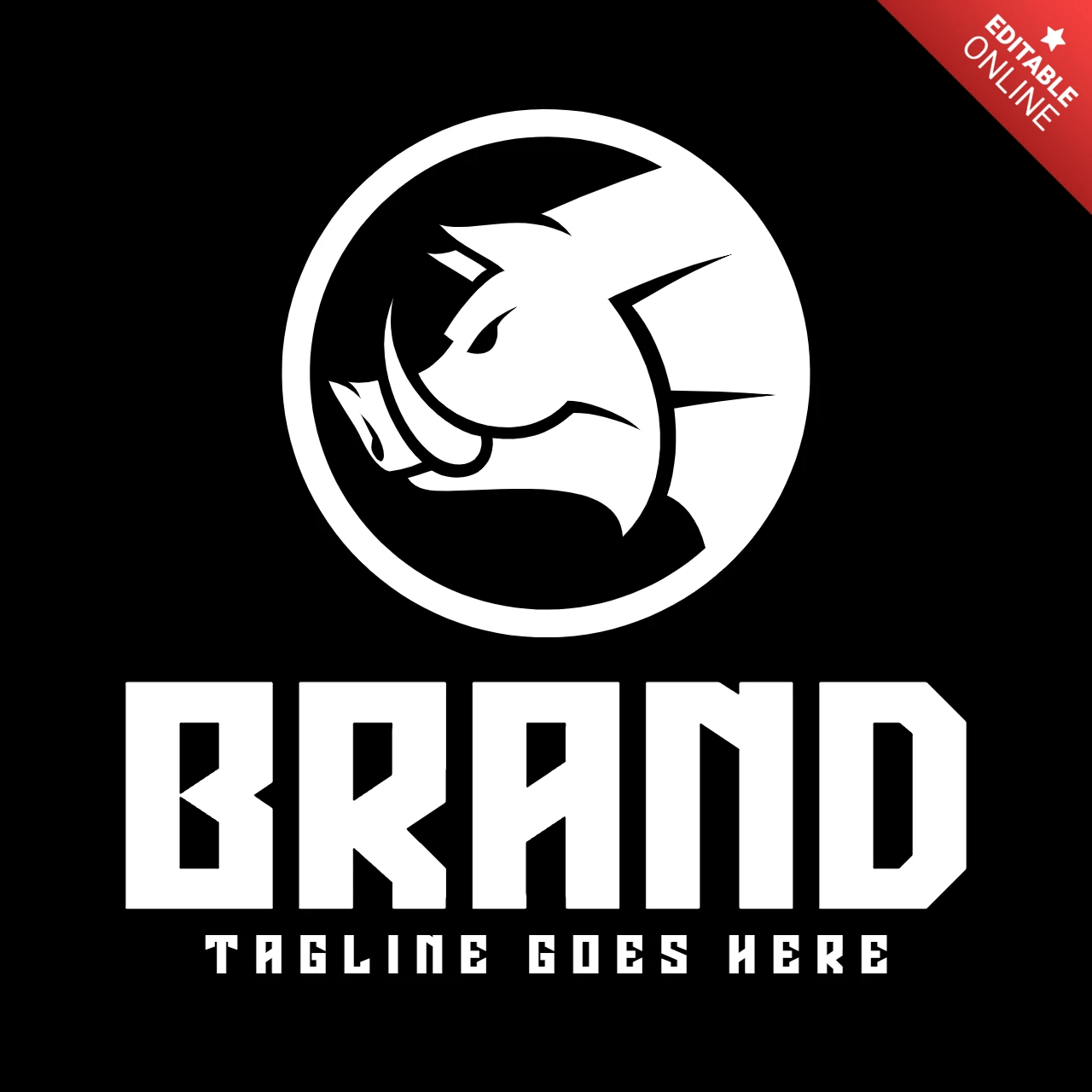 Wild Hog Logo Design Template