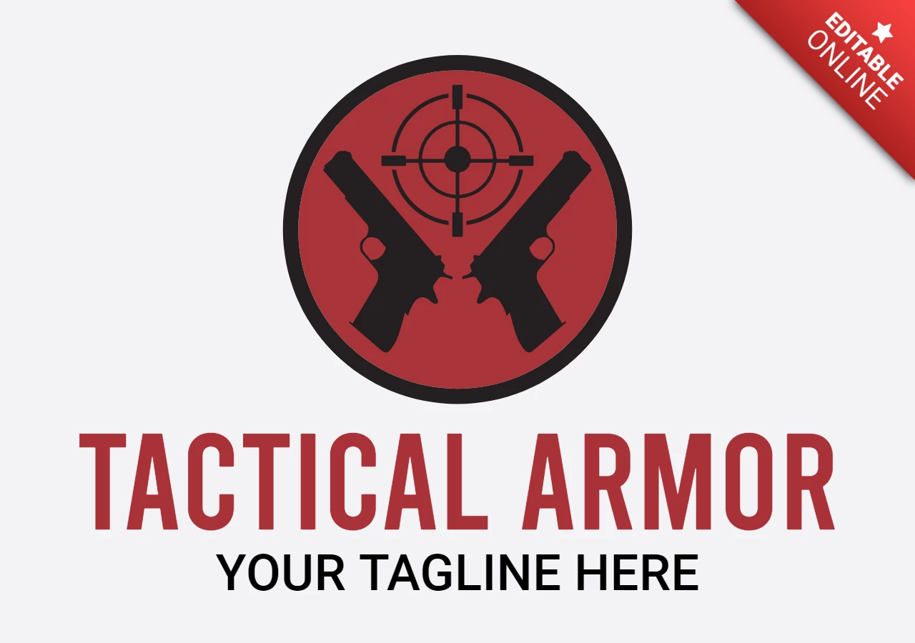 Tactical Armor Logo Design Template