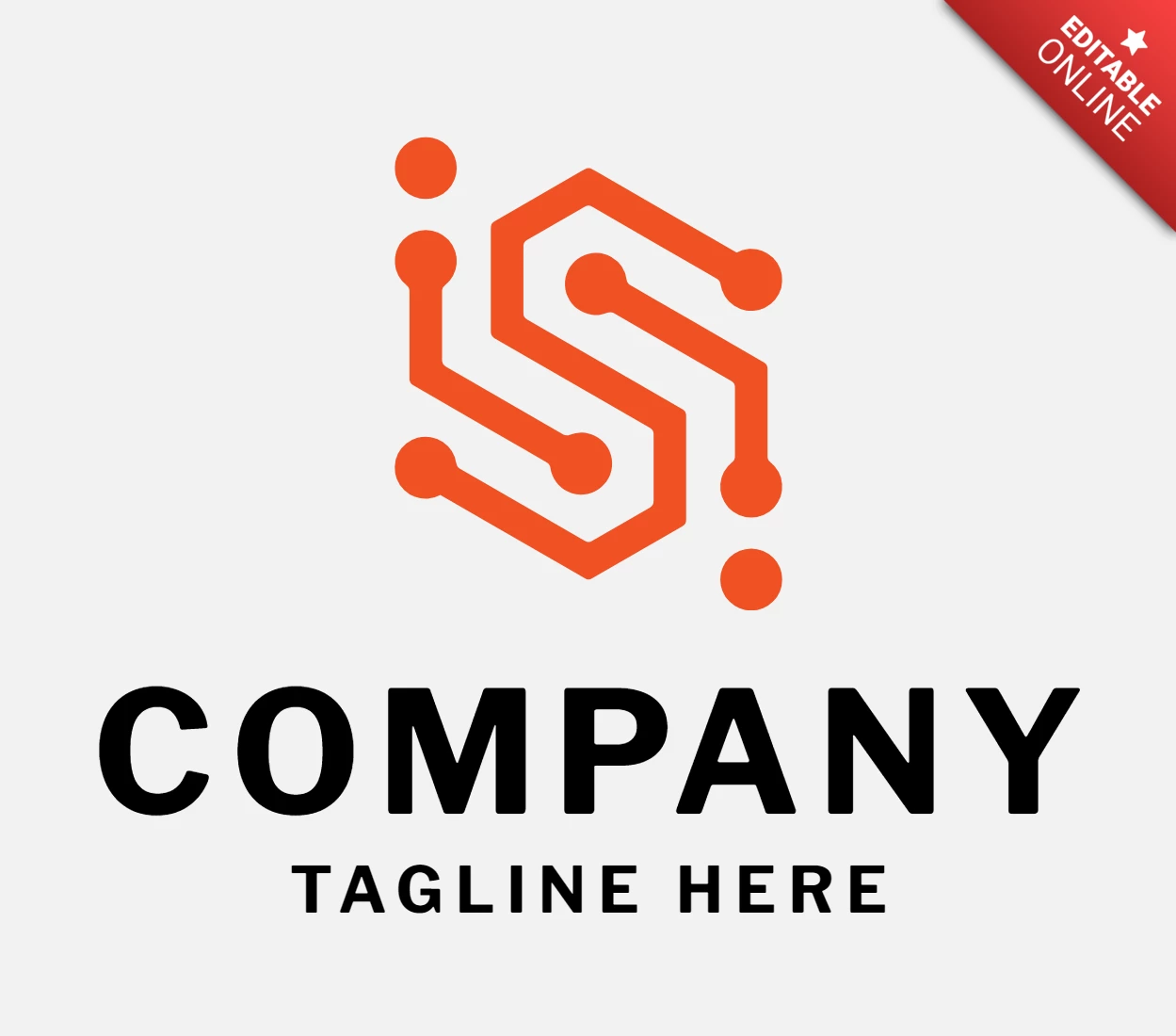 Initial s technology logo design Vorlage