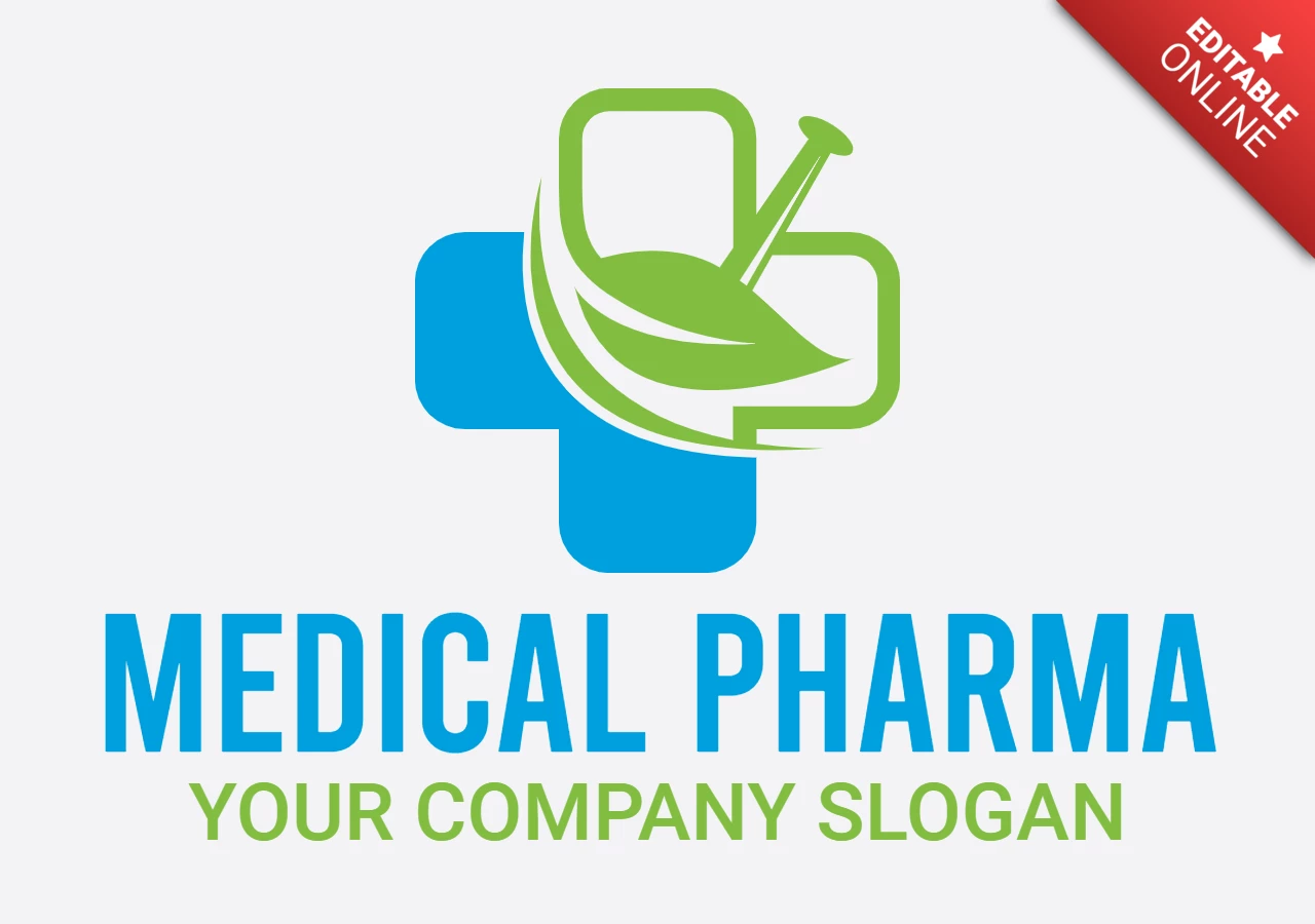 Modèle de logo pour le secteur médical et pharmaceutique