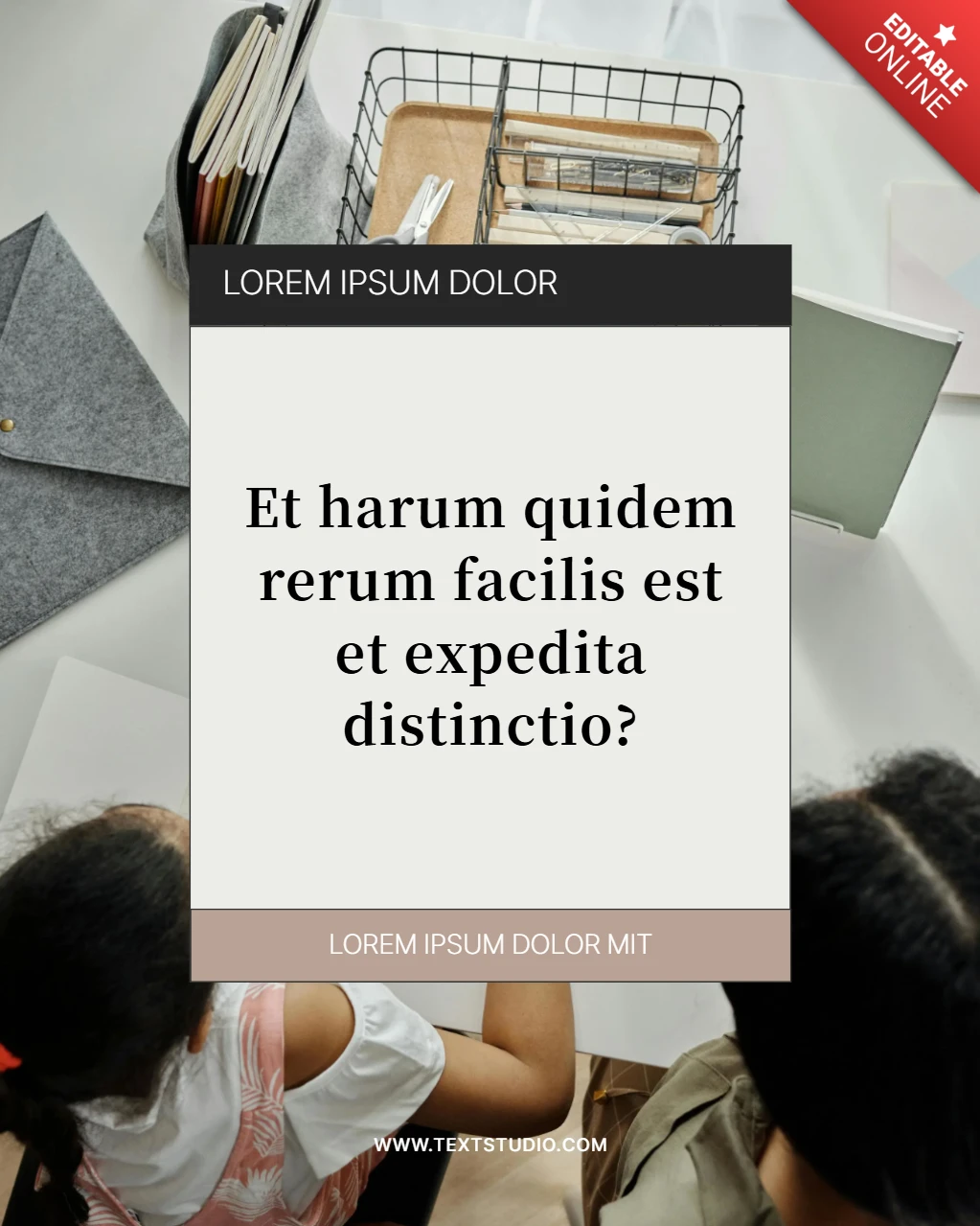 Modelo de design de postagem para Instagram com citação educacional limpa