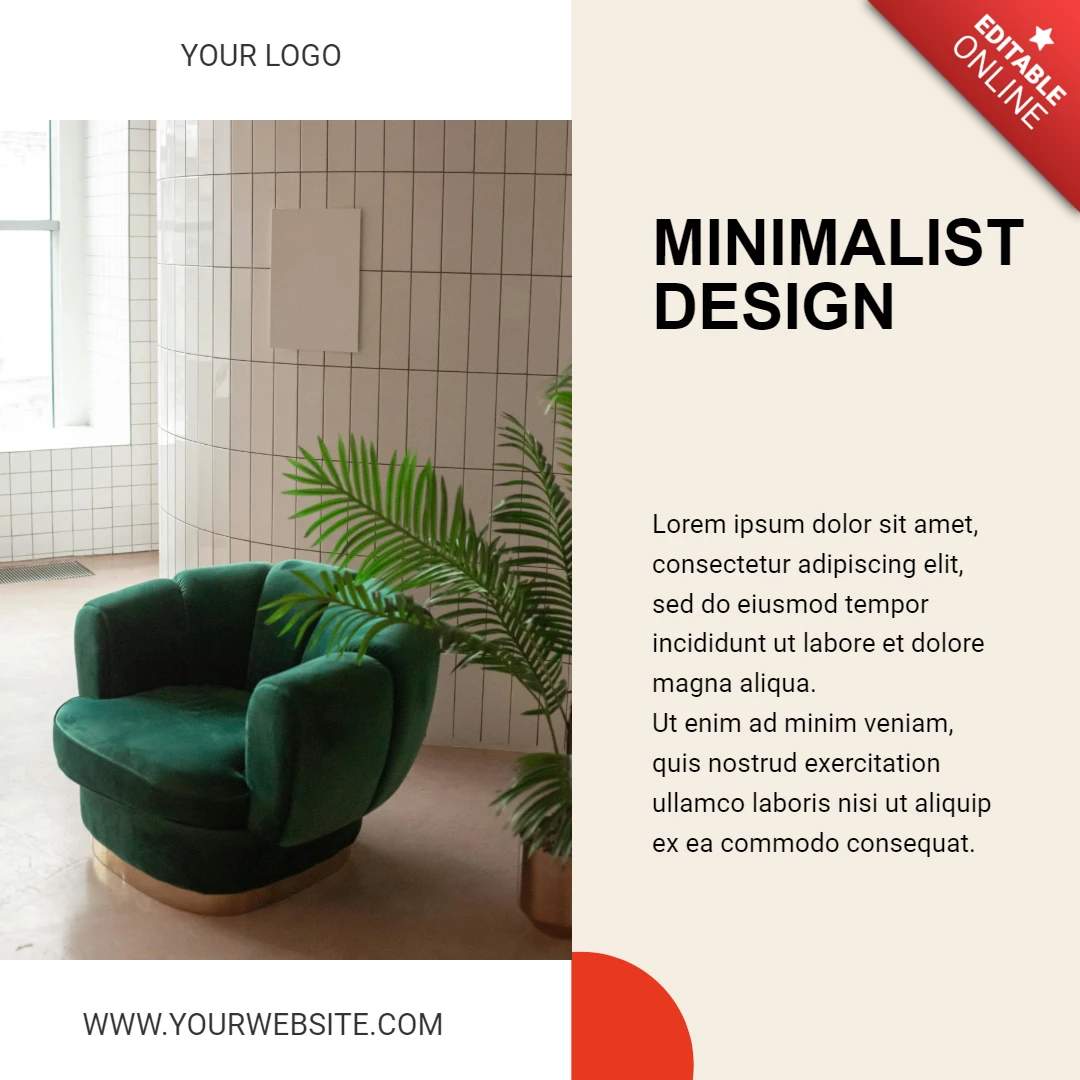 Heldere moderne promotionele Instagram-postontwerpsjabloon