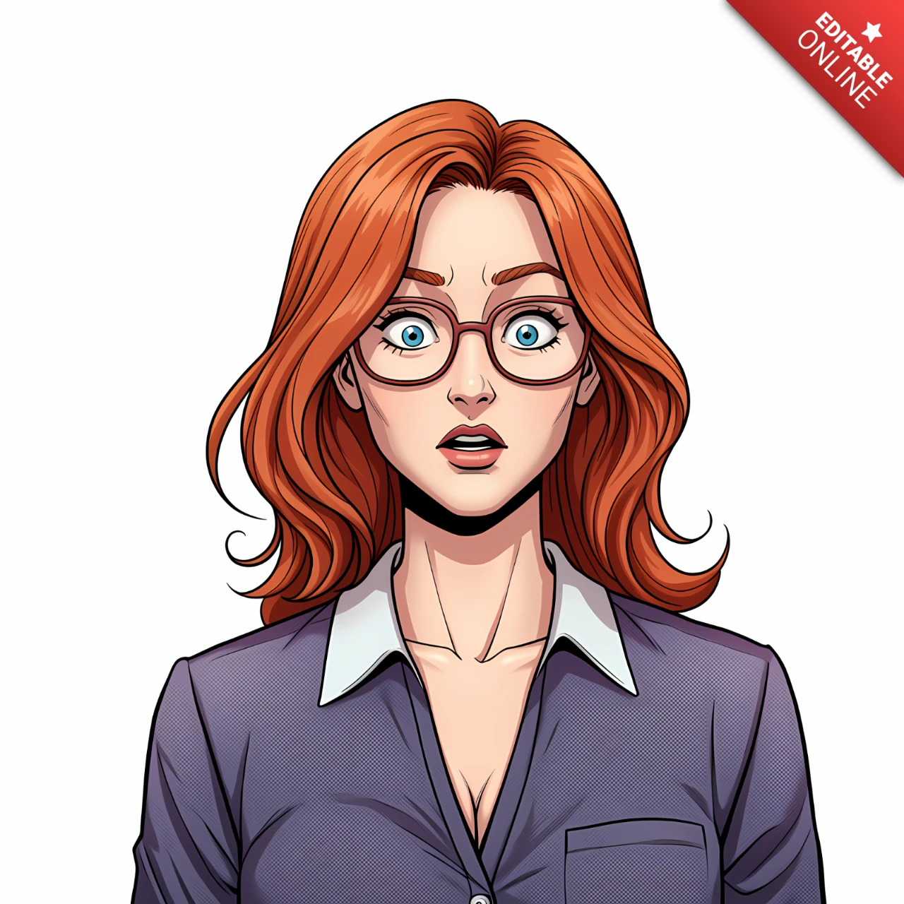 Editable Comic Style Character Design Template for Engaging Visuals