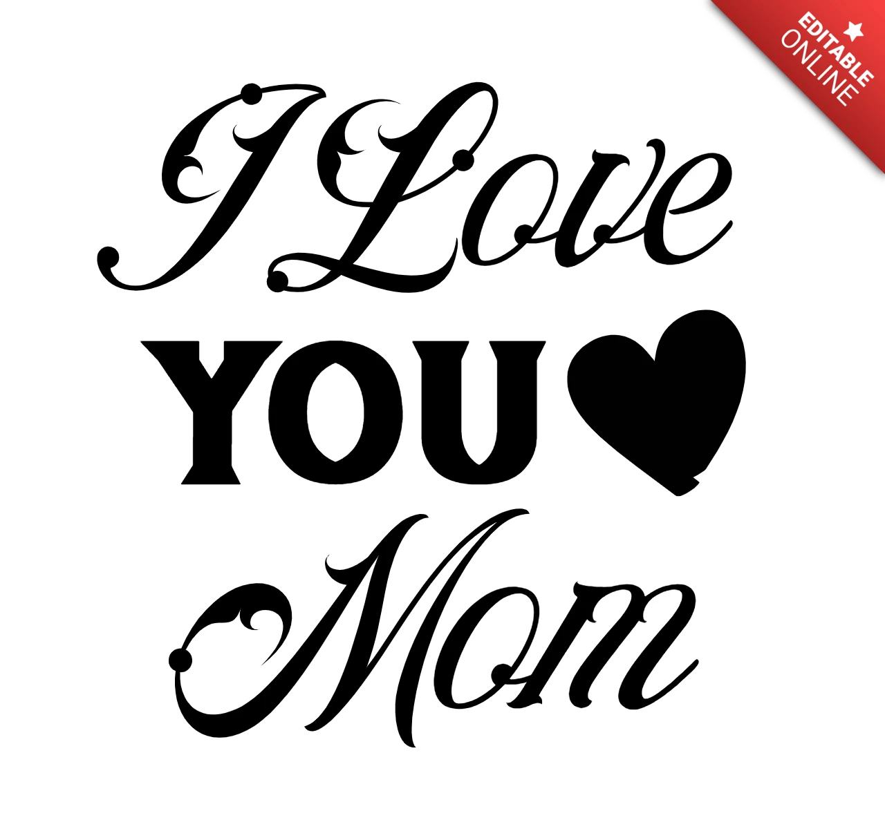 Ich liebe dich mutter t-shirt design vorlage