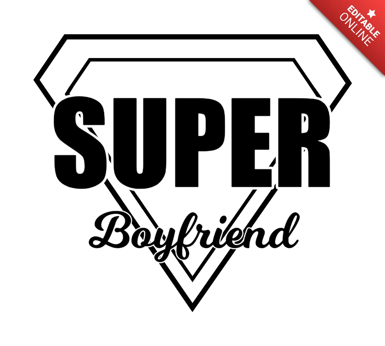Super freund t-shirt design vorlage