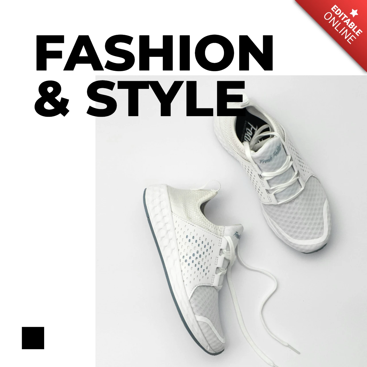 Plantilla de diseño de post de instagram promocional de moda minimalista