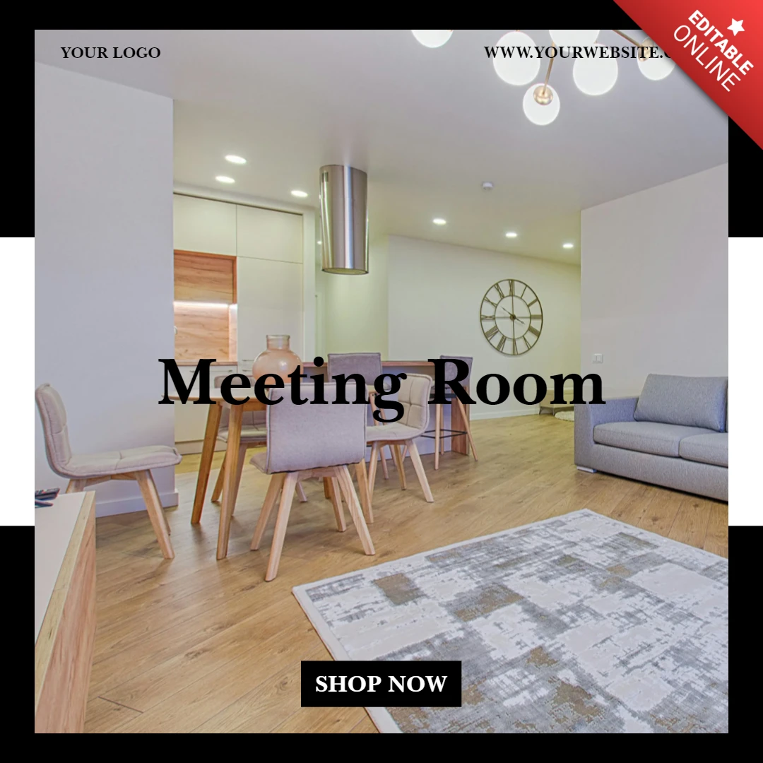 Two-Tone Elegant Advertising Instagram Post Design Template