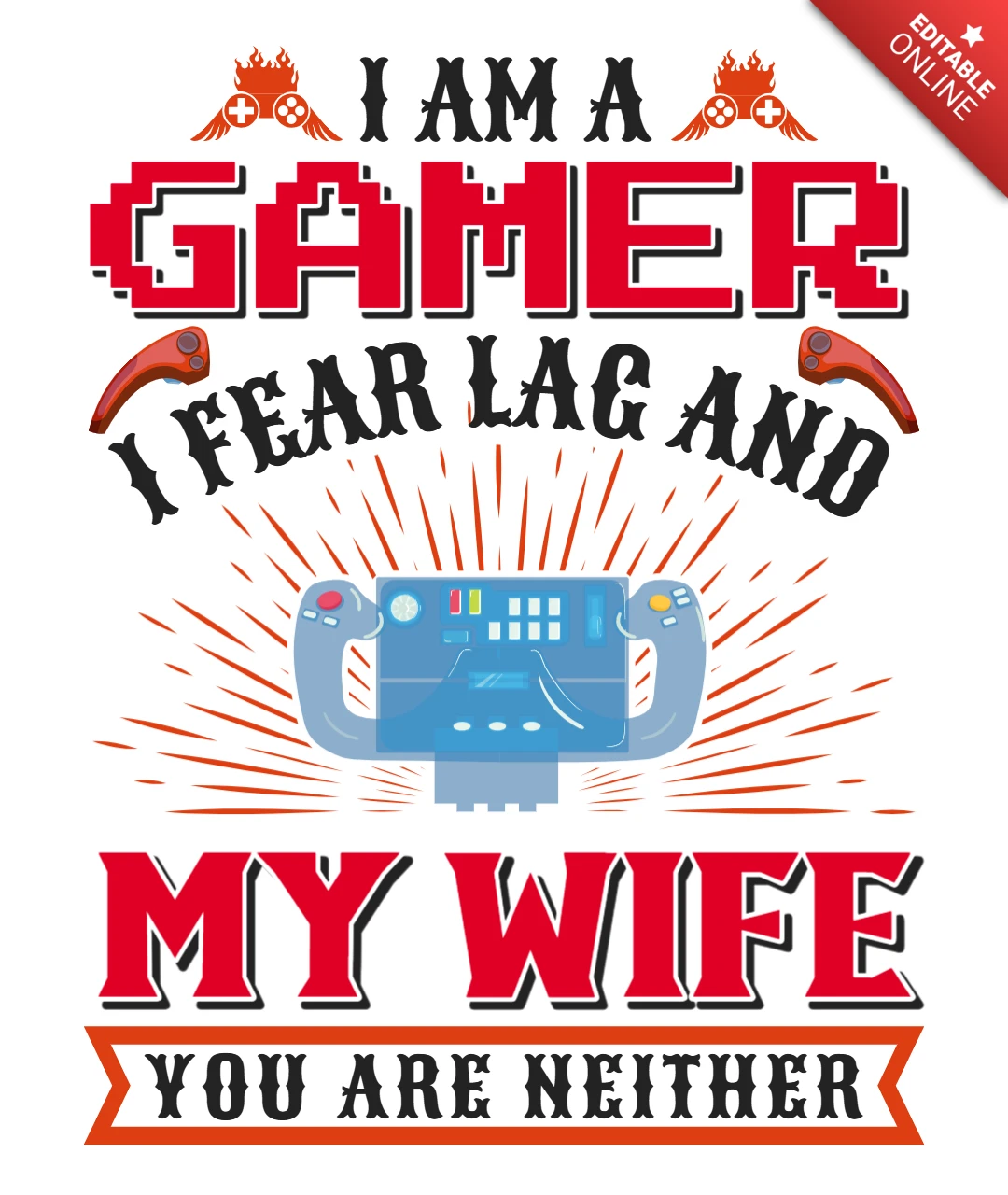Retro Gamer Design Template: Fear Lag and Love Your Wife