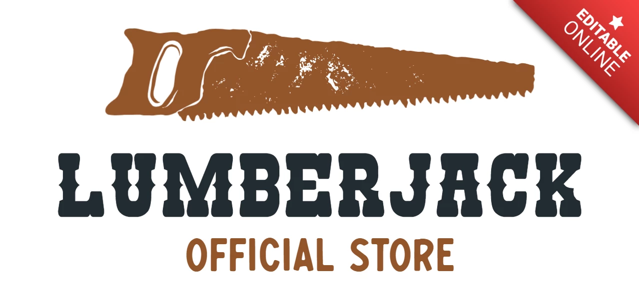 Lumberjack Official Store Logo Template Design