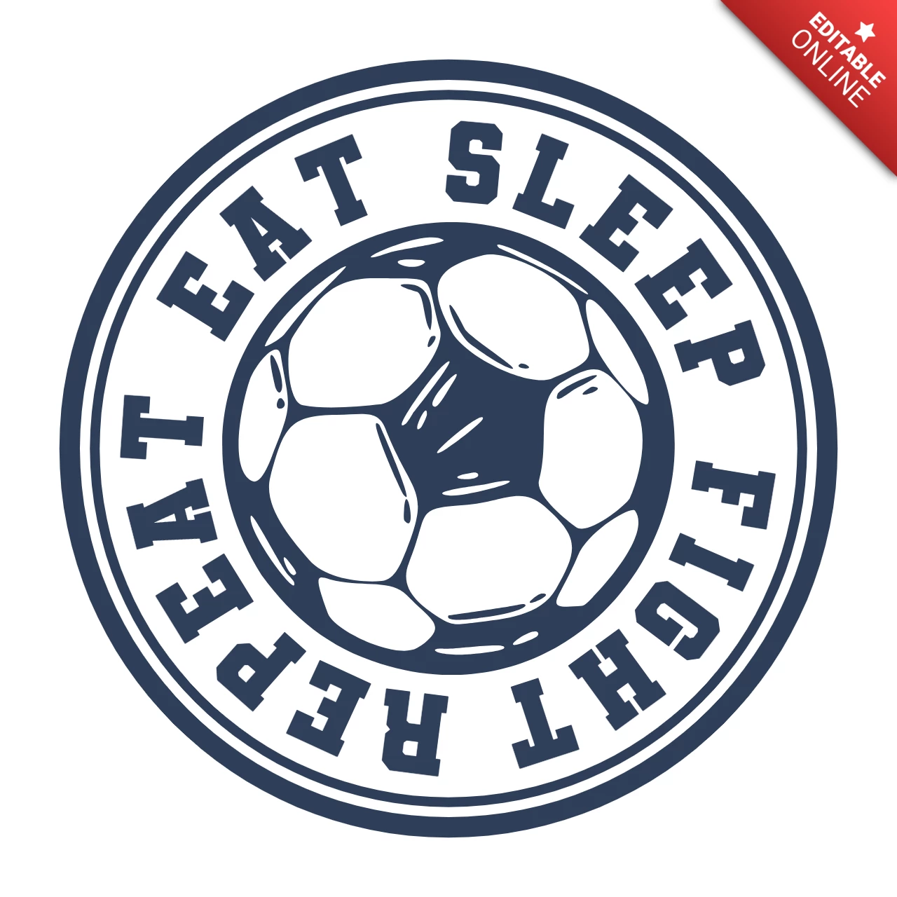 Modelo de design de logotipo vintage de futebol
