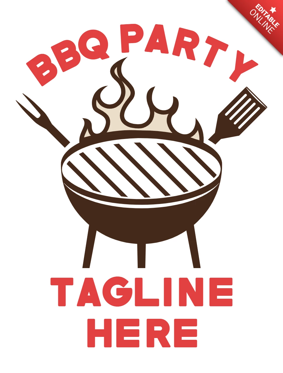 Шаблон логотипа для вечеринки Bbq