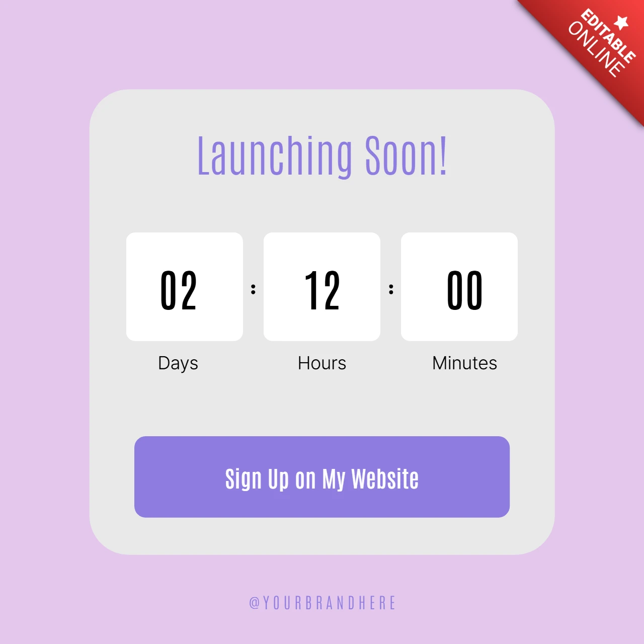 Product Launch Countdown Instagram Post Design Template