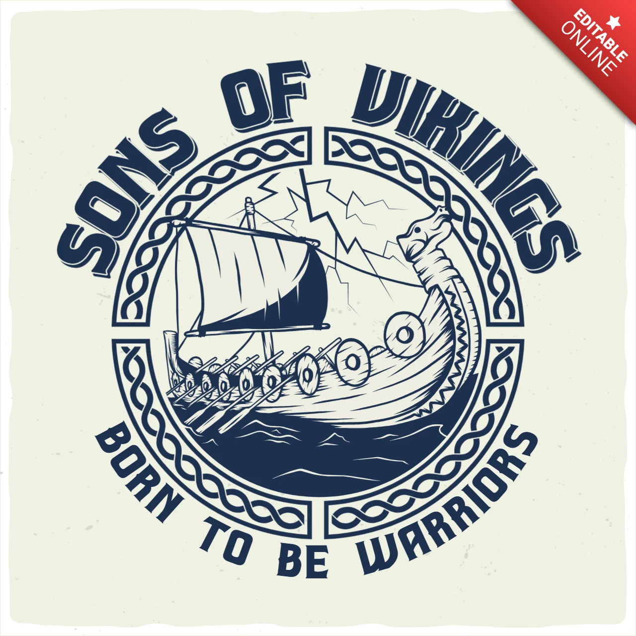 Modèle de t-shirt Sons of vikings
