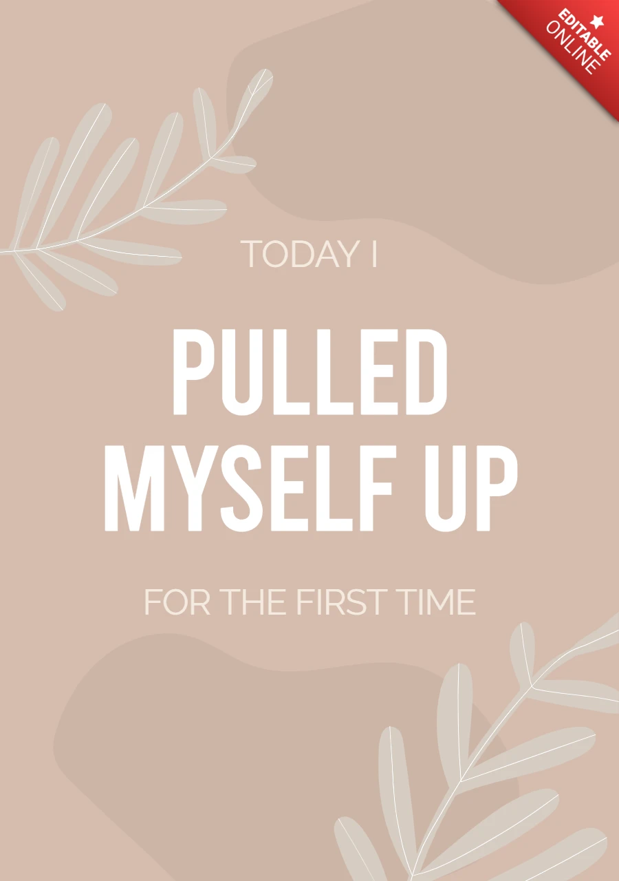 Baby Pulled Up Milestone Instagram Post Design Template