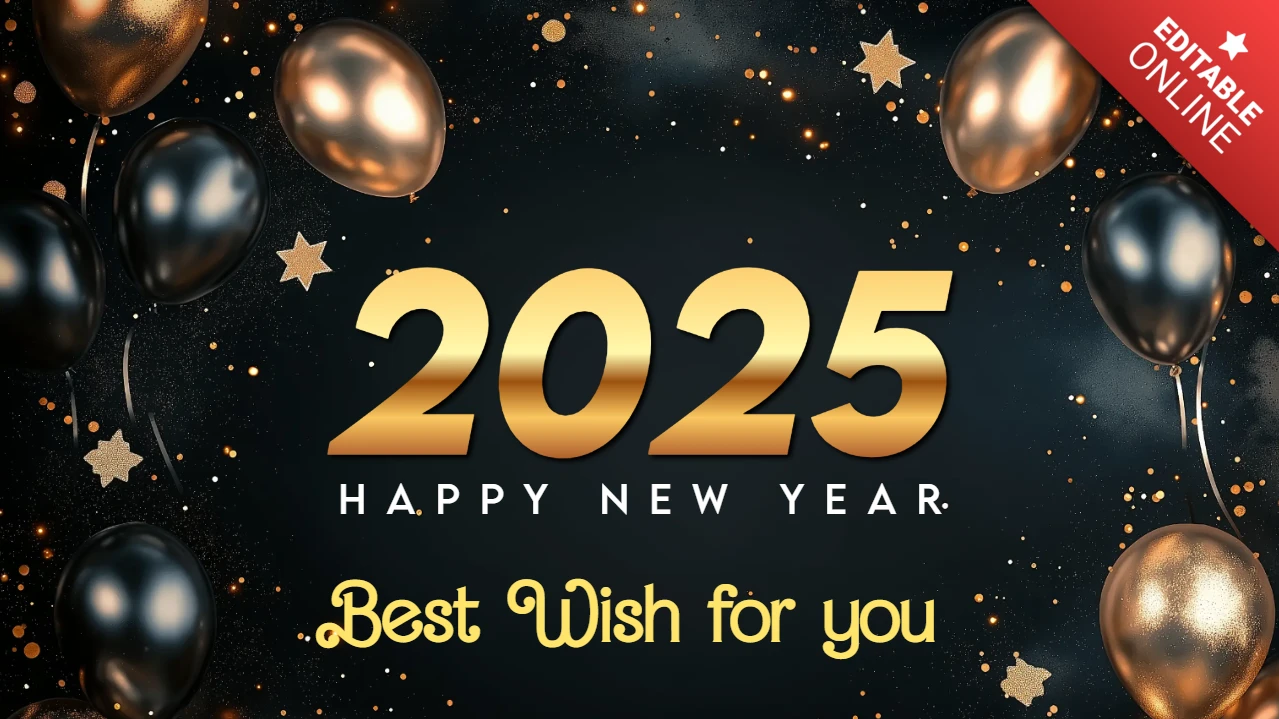 Luxuriöses lebhaftes Neujahrsverkaufsbanner Designvorlage