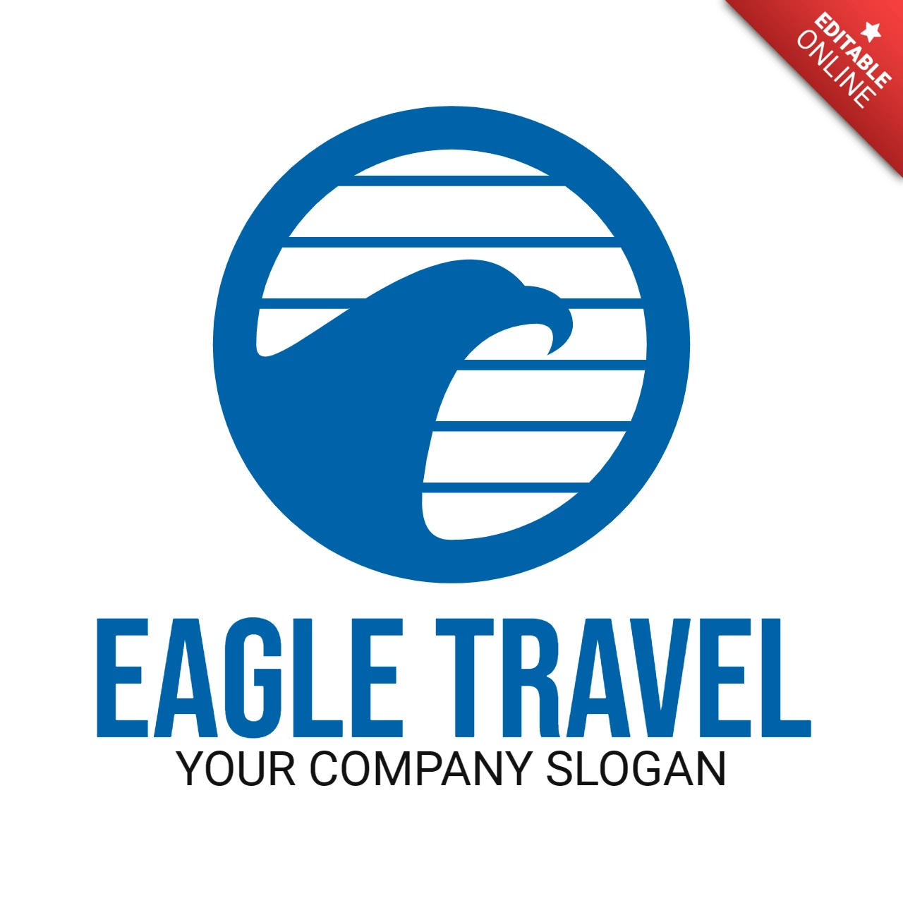Eagle bird tours & reisebüro logo design Vorlage