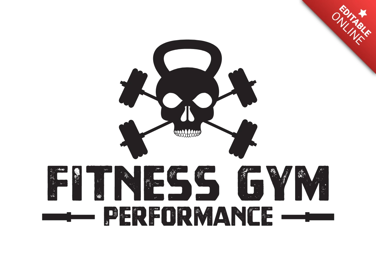 Fitness Gym Bodybuilder Logo Design Template