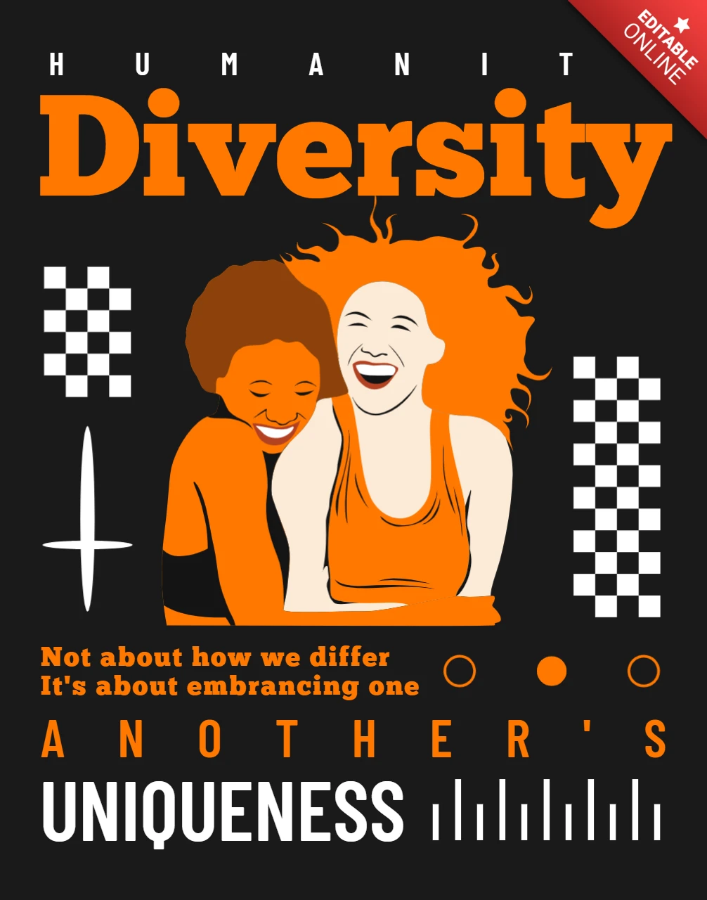 Diversity Celebration Design Template for Apparel and Merchandise