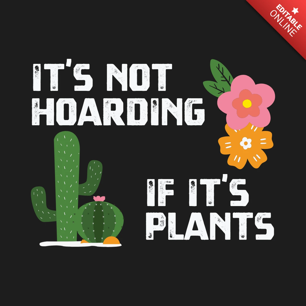植物Tシャツのデザインテンプレートなら、買いだめではない
