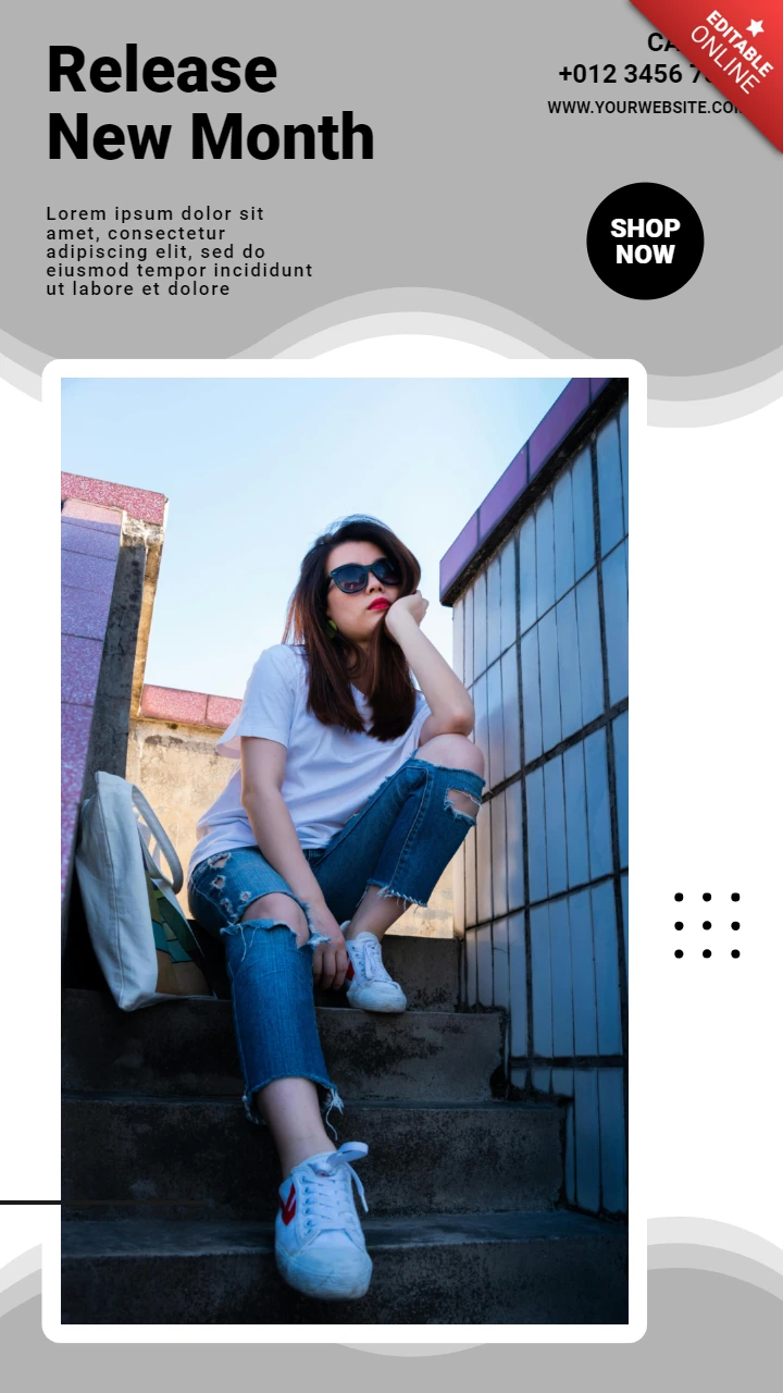 Mode en stijl instagram story post ontwerpsjabloon