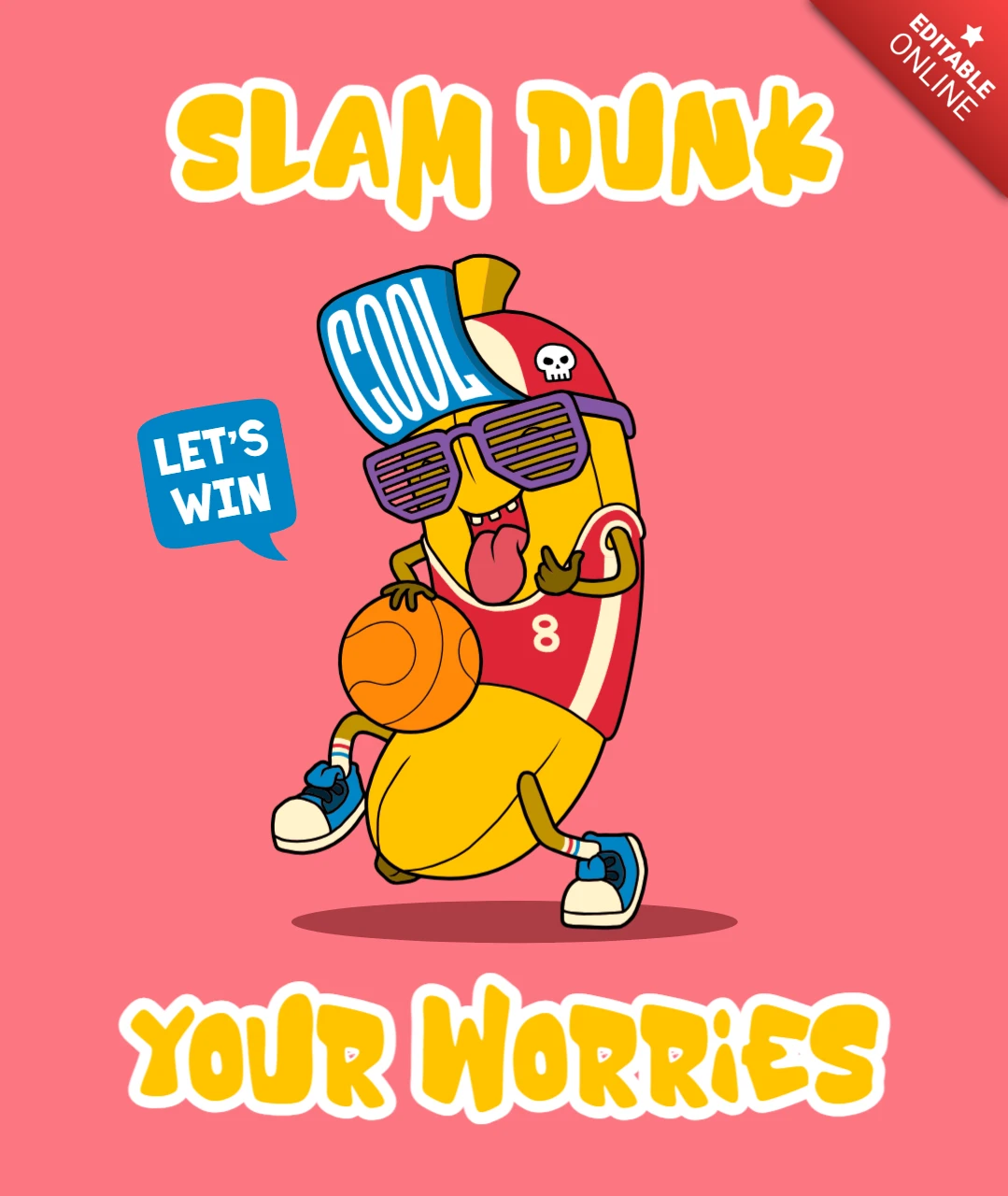 Slam dunk your worries : modèle de conception modifiable amusant