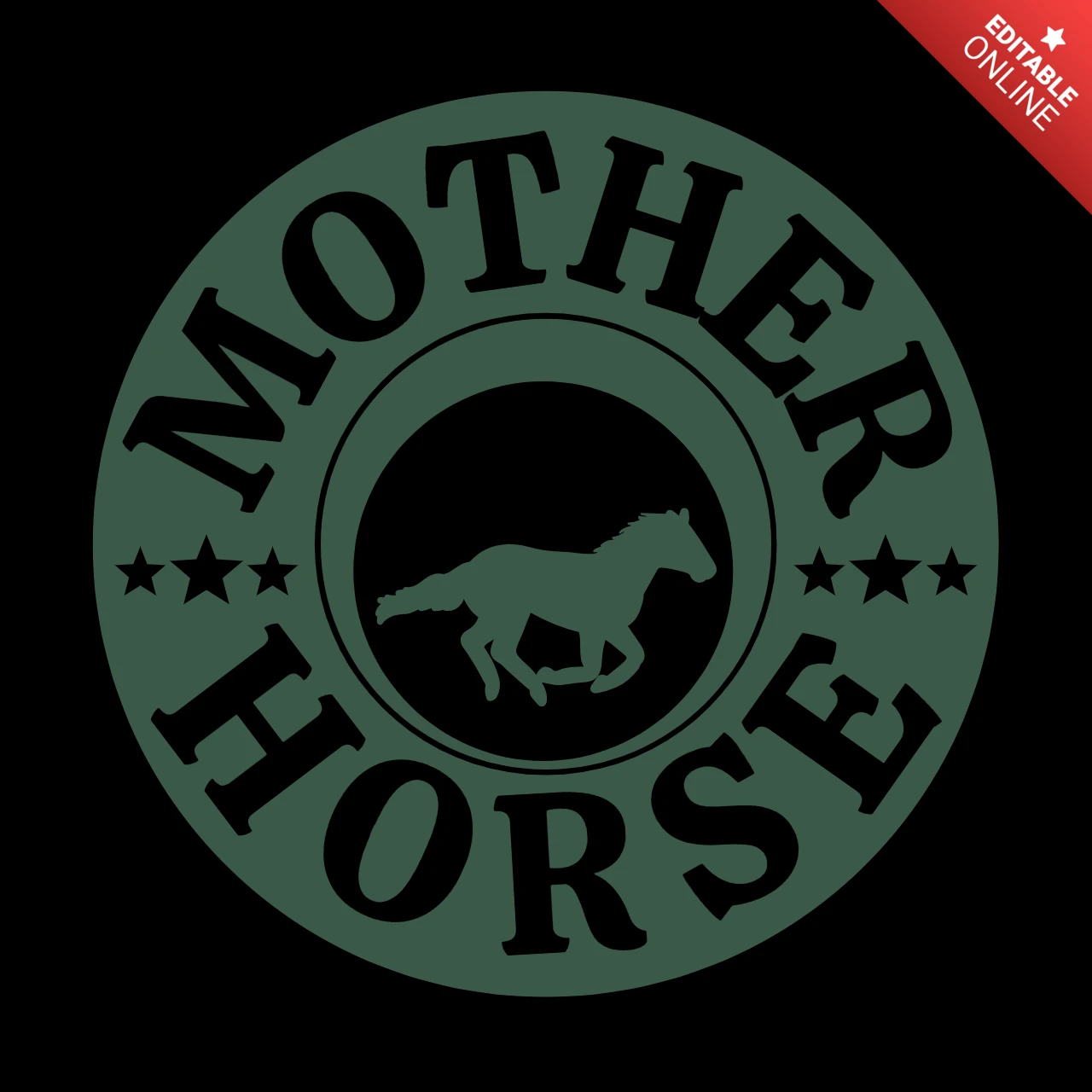 Modelo de design de camiseta de mãe de cavalo de corrida