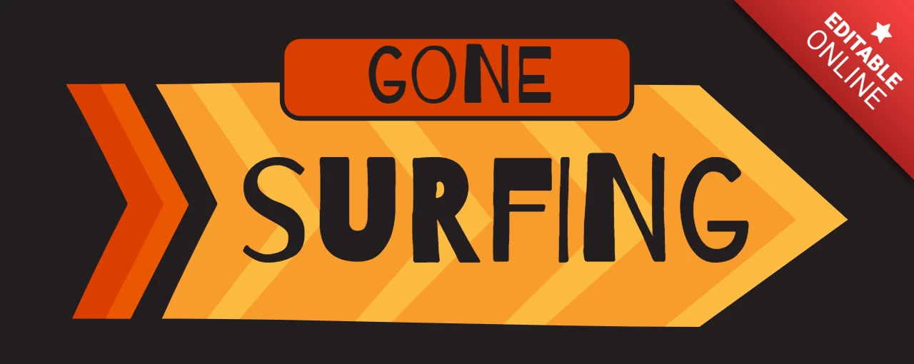 Sommer geht surfen Abzeichen Vorlage Design