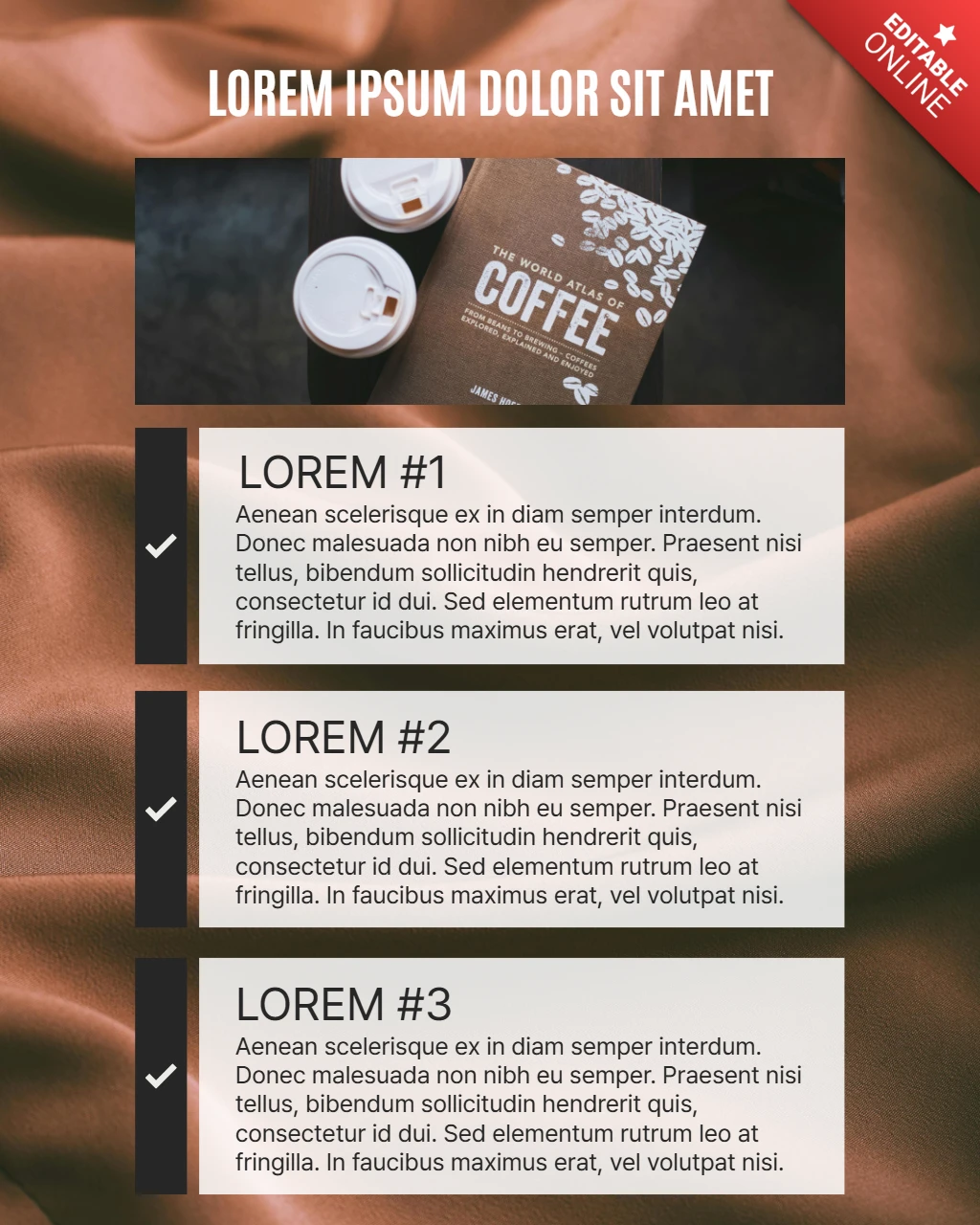 コーヒー製品プロモーションのインスタグラム投稿デザインテンプレート