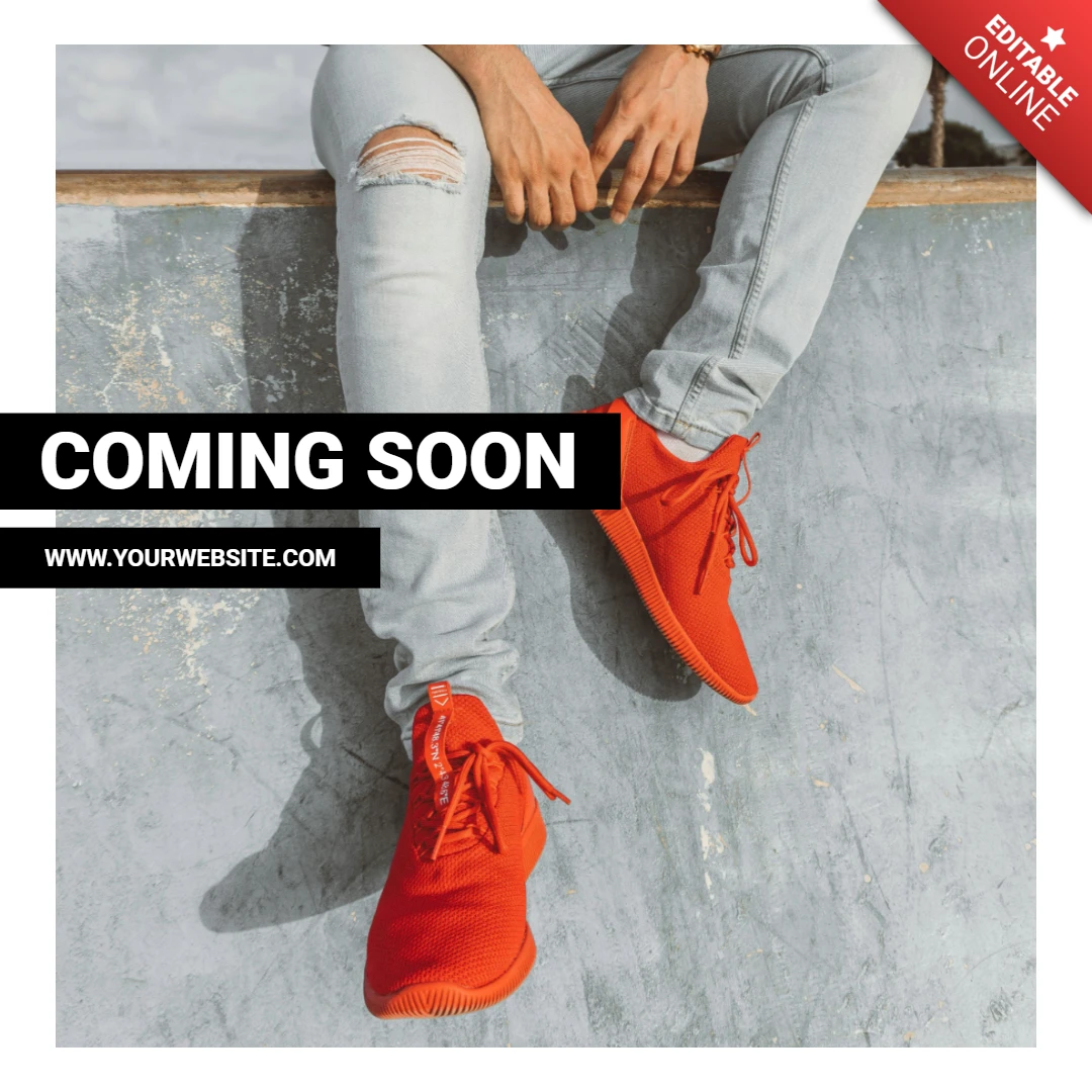 Streetwear moda pubblicità instagram post social media design template