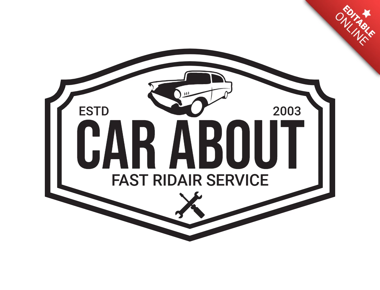 Autoreparaturservice Logo Design Vorlage