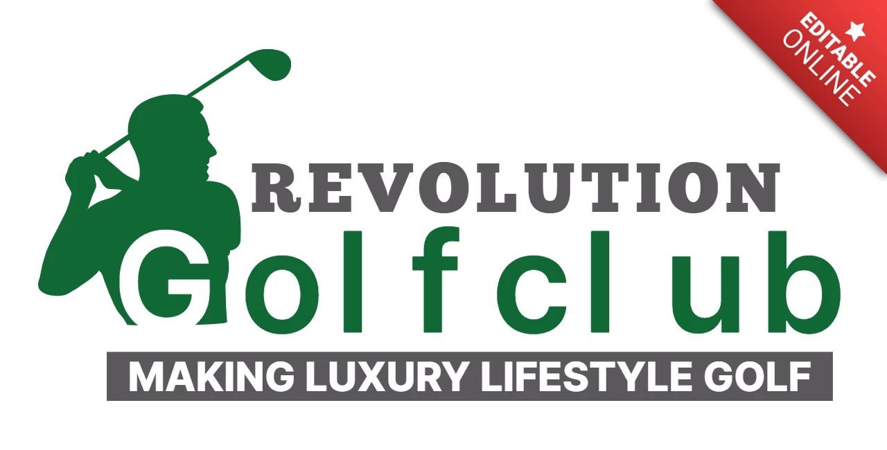 Golfclub ontwerpsjabloon