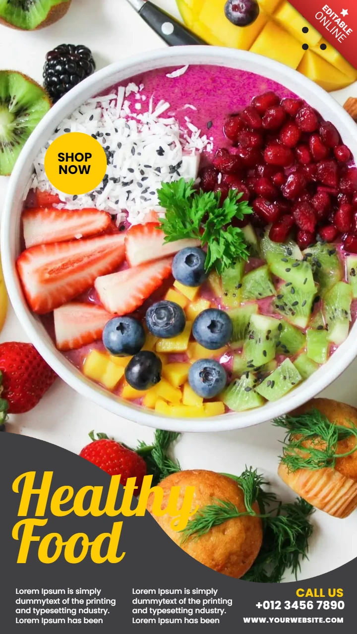 Eindrucksvolle Anzeige Restaurant Instagram Geschichte Post Designvorlage