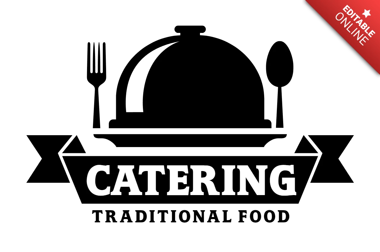 Modèle de logo pour un service de restauration traditionnelle