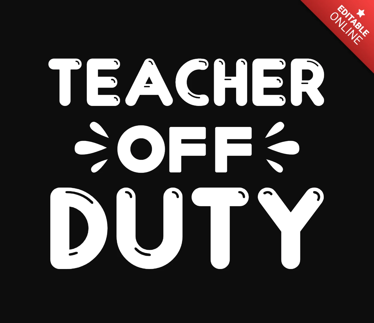 Modèle de t-shirt pour enseignant en congé