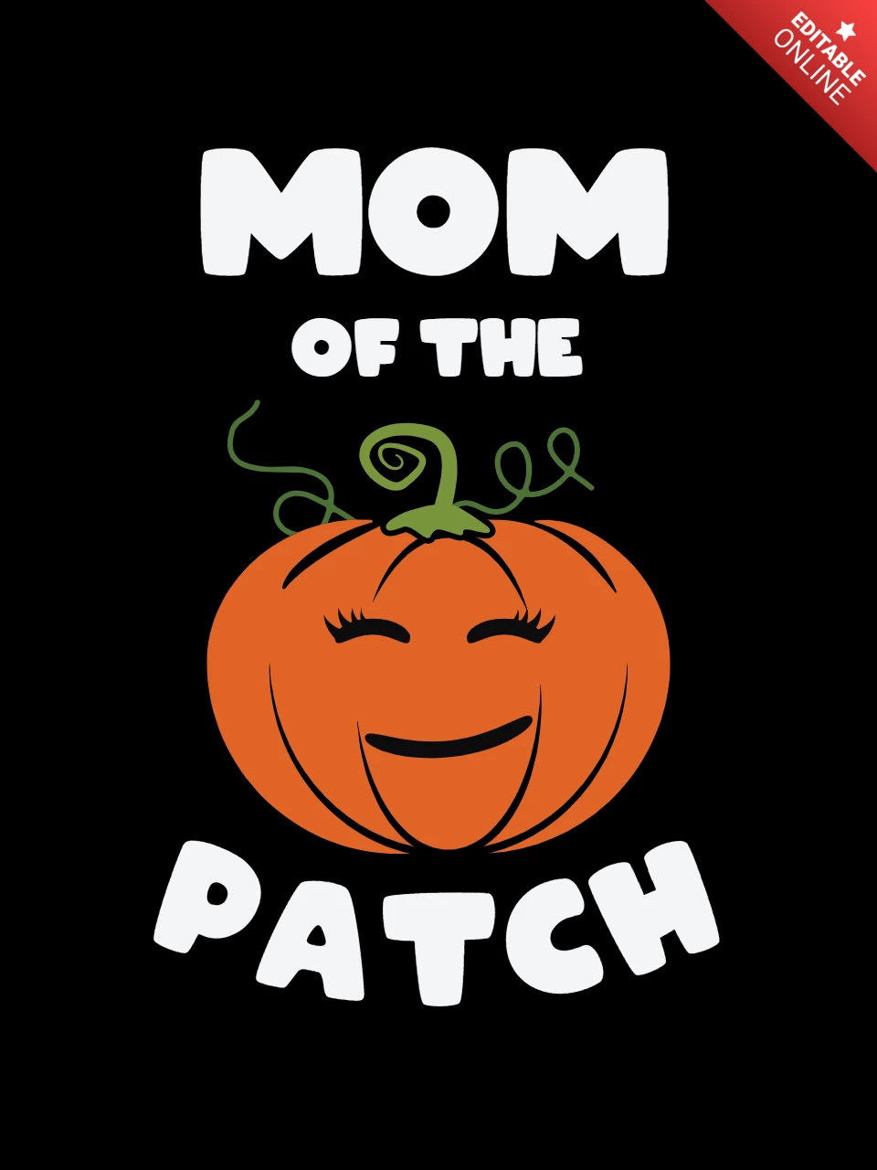 Halloween pompoen t-shirt sjabloon ontwerp