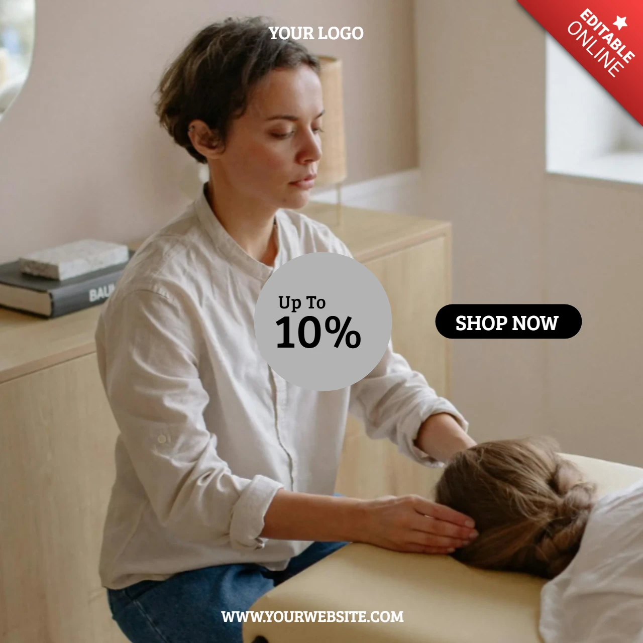 Ultra Minimalist Advertising Instagram Post Design Template