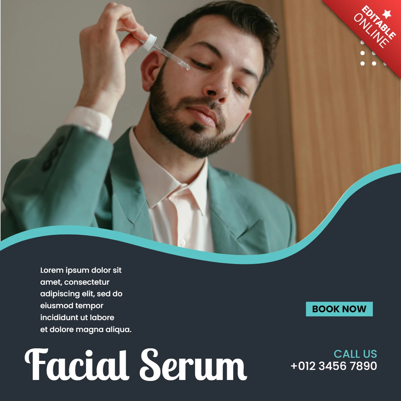 Spa Center Promotional Social Media Post Design Template