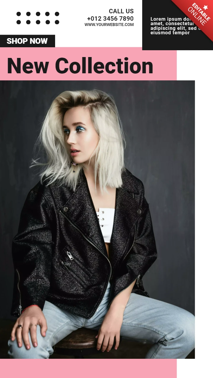 New Rock Collection Sale Instagram Story Post Design Template