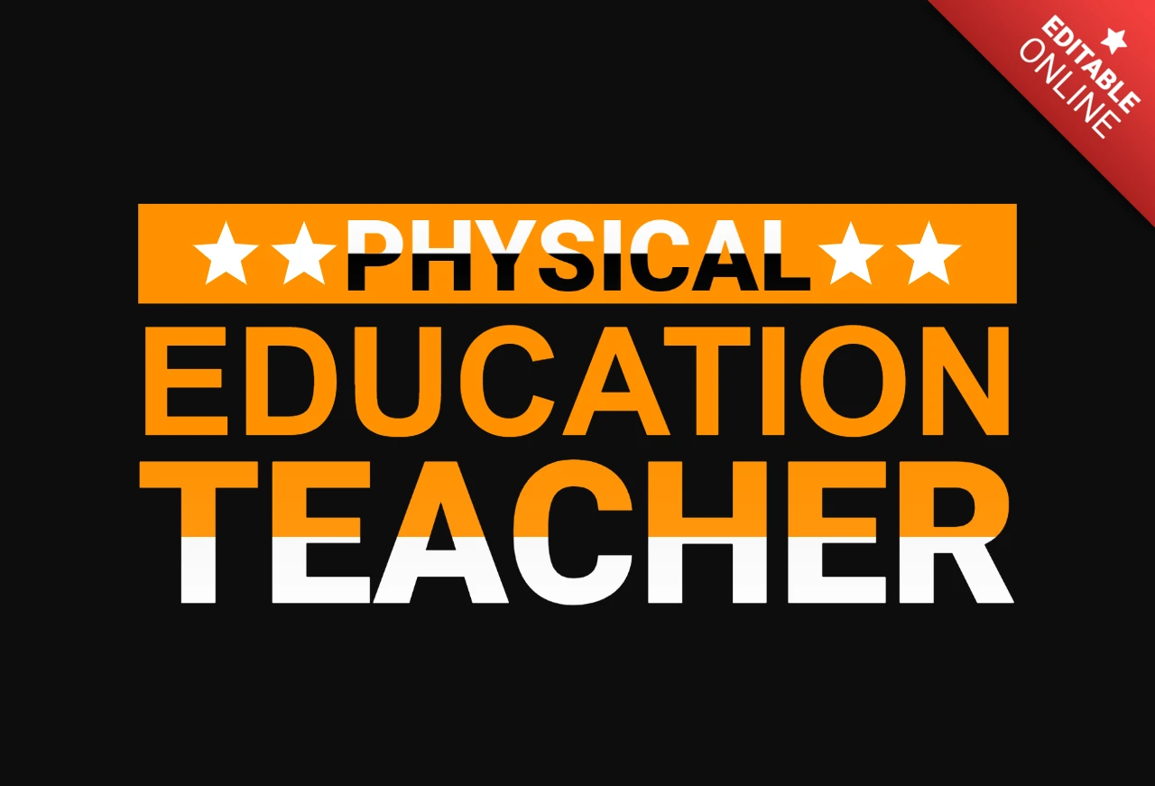 Physical Education Teacher T-Shirt Design Template