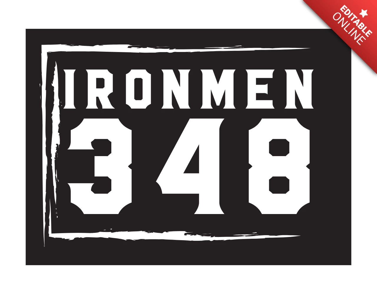 Modelo de design do logotipo Iron men