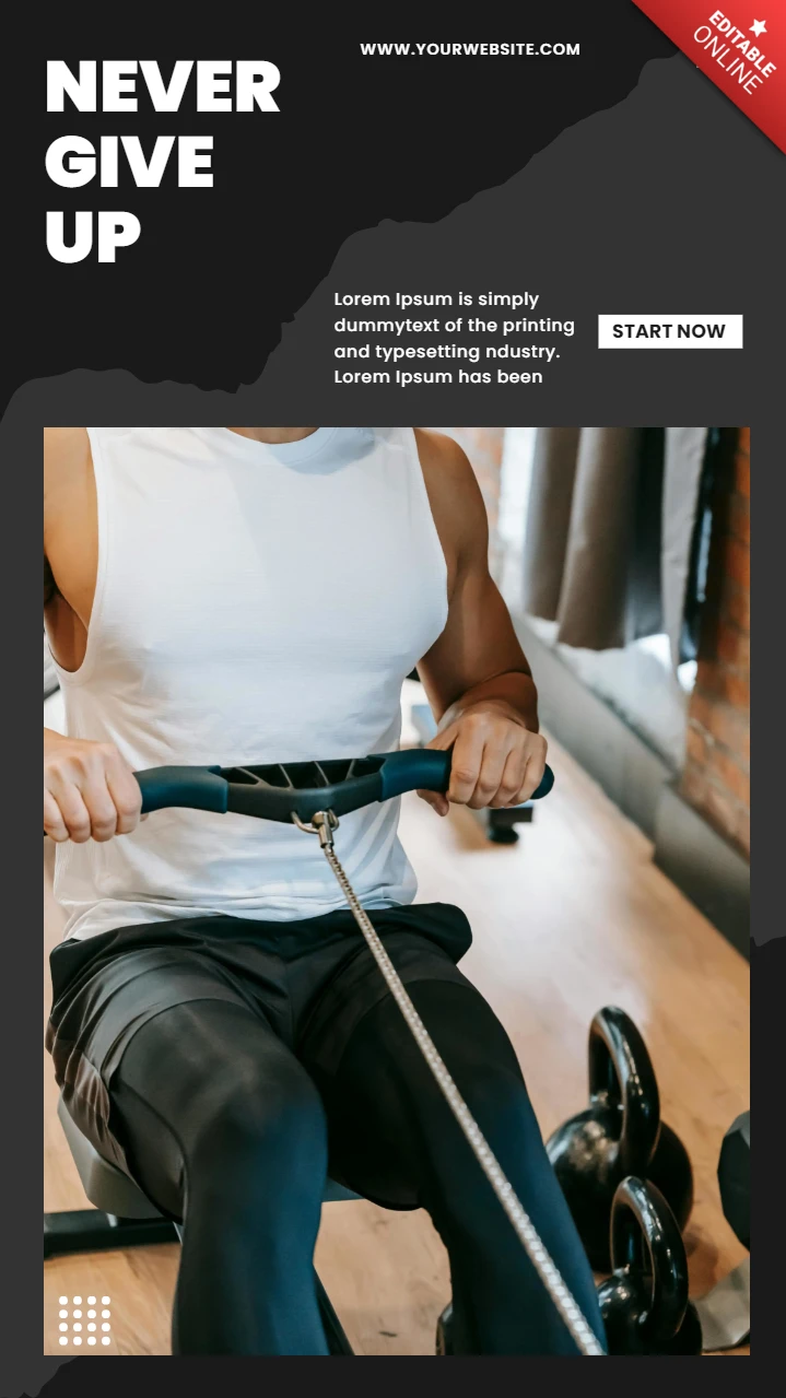 Grey And Black Grunge Social Media Story Post Design Template