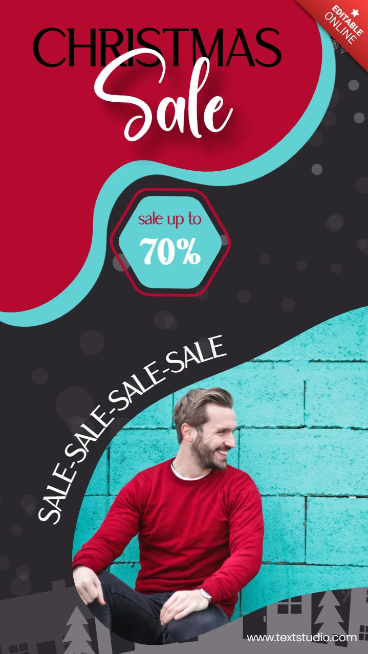 Chrismas Sale Winter New Arrival Instagram Story Template