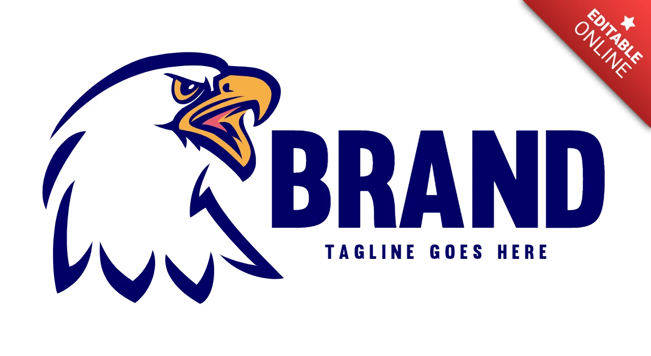 Patriot eagle logo tasarım şablonu
