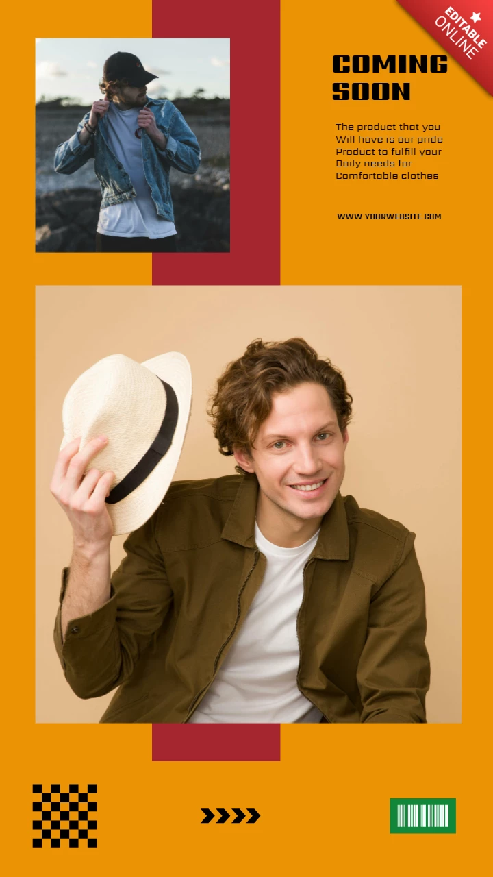 Fashion store social media story design template