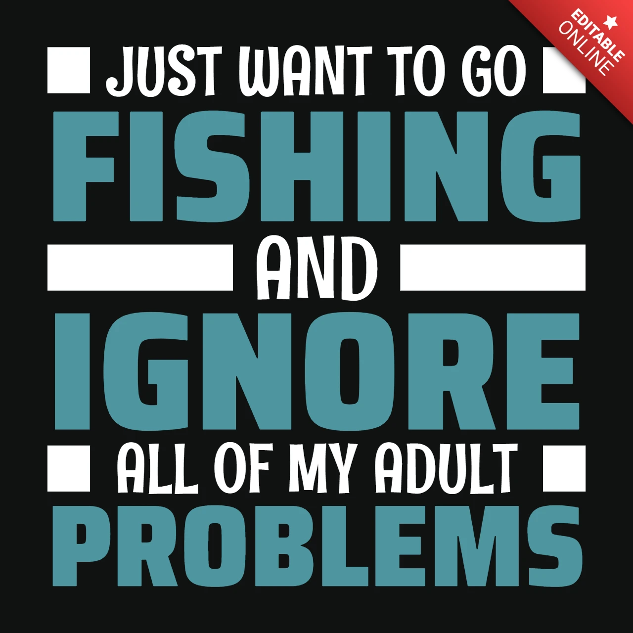 Je veux juste aller à la pêche et ignorer tous mes problèmes d'adulte