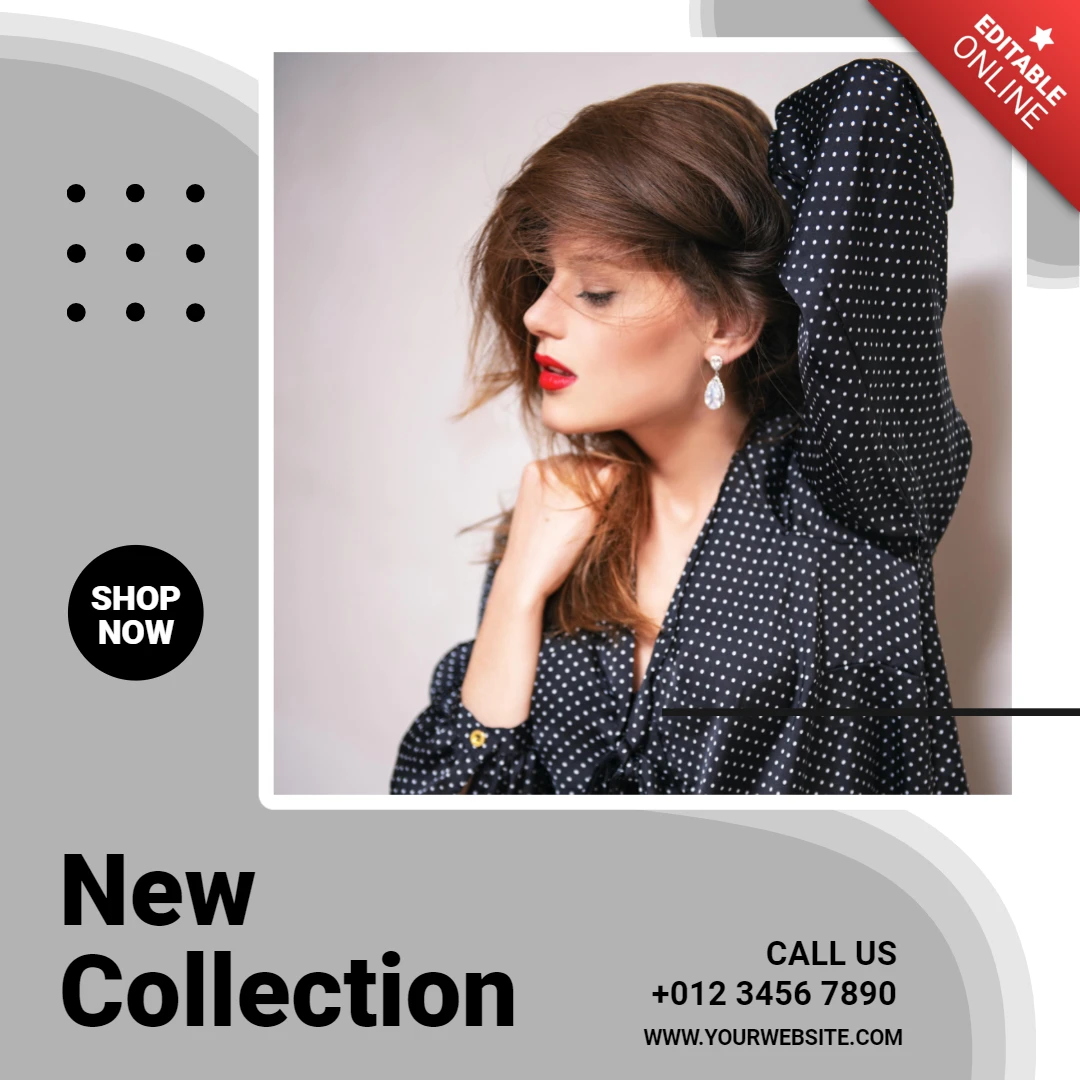 Nouvelle collection vente instagram post design template
