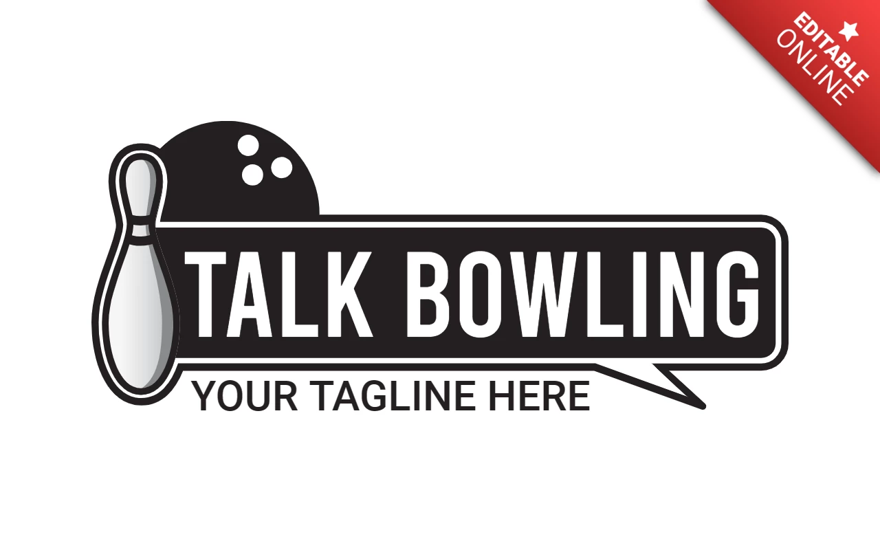 Parler du modèle de conception de logo de sport de bowling