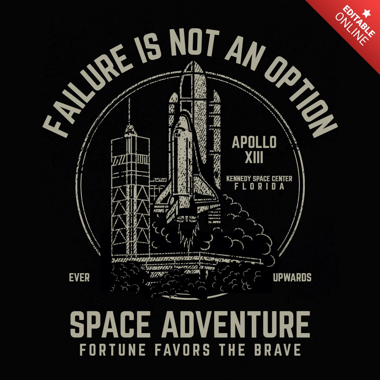 Modèle de t-shirt vintage d'aventure spatiale