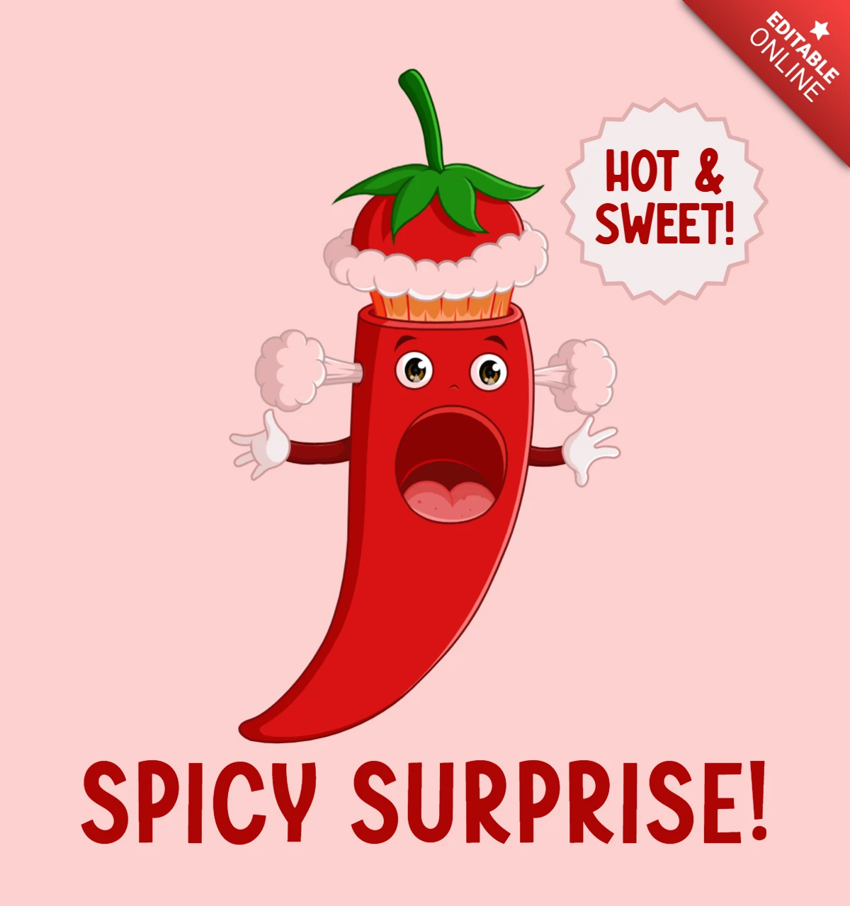 Plantilla de diseño Spicy surprise: ¡diversión picante y dulce!